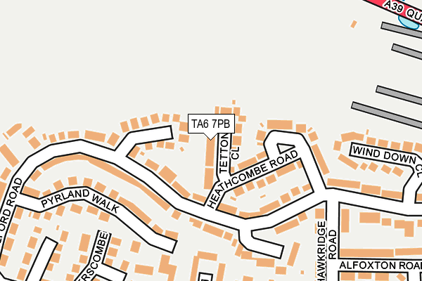 TA6 7PB map - OS OpenMap – Local (Ordnance Survey)