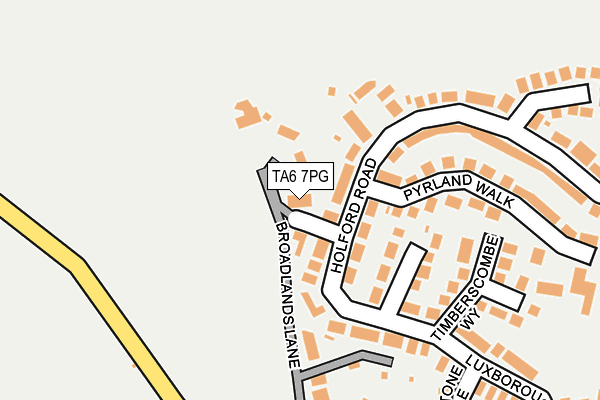 TA6 7PG map - OS OpenMap – Local (Ordnance Survey)