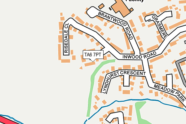 TA6 7PT map - OS OpenMap – Local (Ordnance Survey)