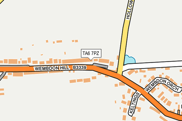 TA6 7PZ map - OS OpenMap – Local (Ordnance Survey)