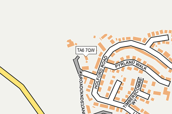 TA6 7QW map - OS OpenMap – Local (Ordnance Survey)