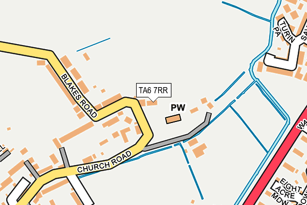 TA6 7RR map - OS OpenMap – Local (Ordnance Survey)
