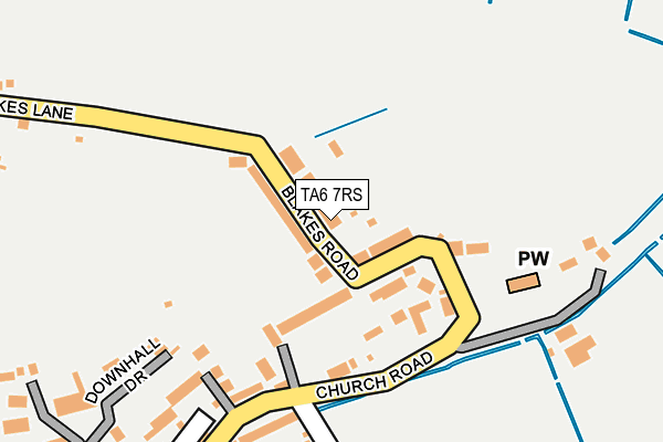 TA6 7RS map - OS OpenMap – Local (Ordnance Survey)