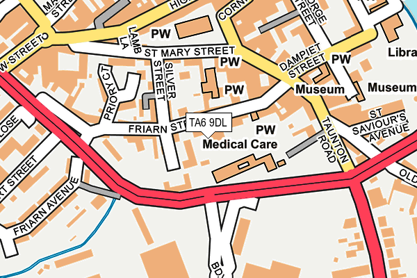 TA6 9DL map - OS OpenMap – Local (Ordnance Survey)