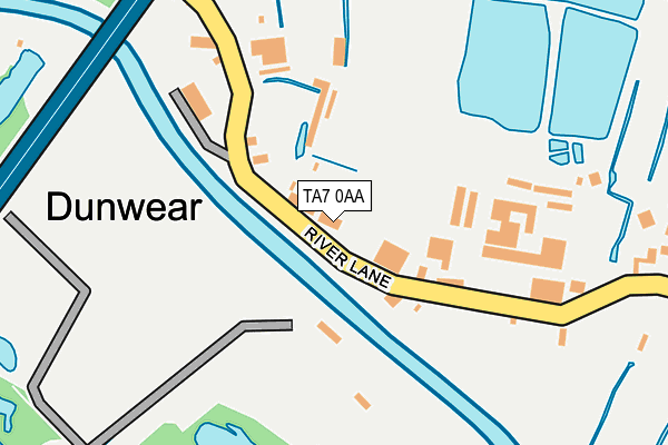 TA7 0AA map - OS OpenMap – Local (Ordnance Survey)