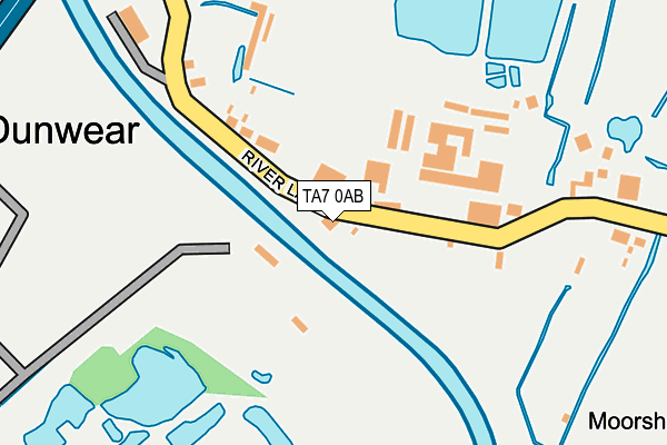 TA7 0AB map - OS OpenMap – Local (Ordnance Survey)