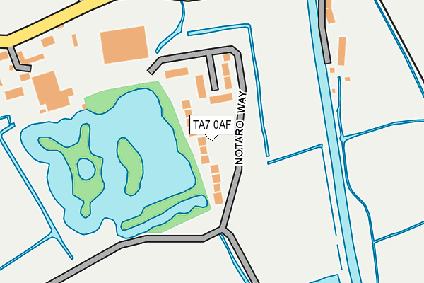 TA7 0AF map - OS OpenMap – Local (Ordnance Survey)