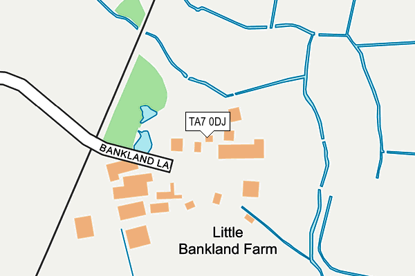 TA7 0DJ map - OS OpenMap – Local (Ordnance Survey)