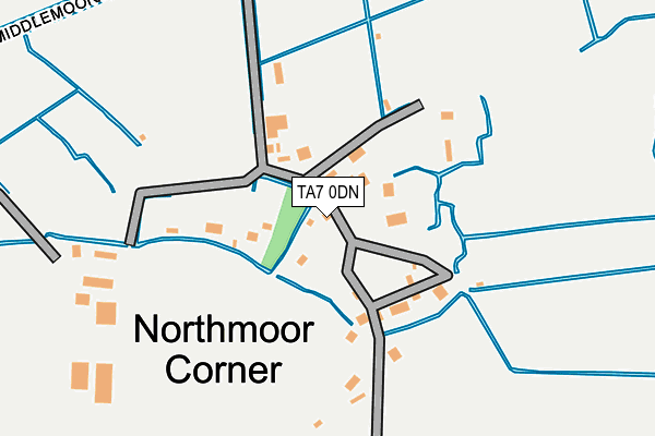 TA7 0DN map - OS OpenMap – Local (Ordnance Survey)