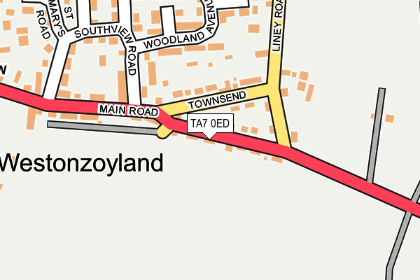 TA7 0ED map - OS OpenMap – Local (Ordnance Survey)