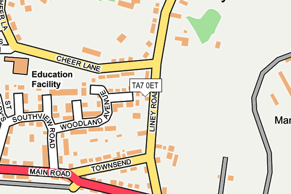 TA7 0ET map - OS OpenMap – Local (Ordnance Survey)