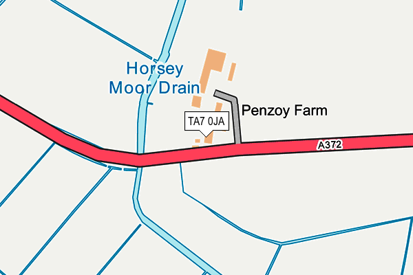 TA7 0JA map - OS OpenMap – Local (Ordnance Survey)