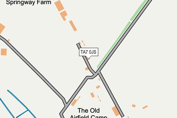 TA7 0JS map - OS OpenMap – Local (Ordnance Survey)