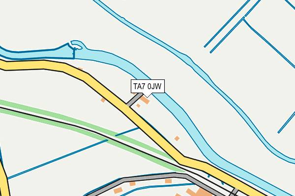 TA7 0JW map - OS OpenMap – Local (Ordnance Survey)