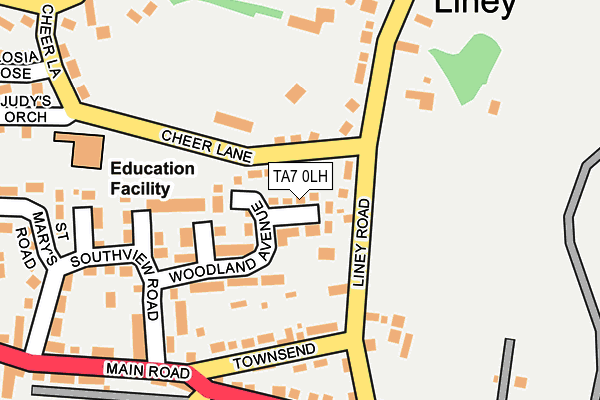 TA7 0LH map - OS OpenMap – Local (Ordnance Survey)