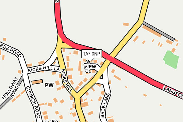 TA7 0NP map - OS OpenMap – Local (Ordnance Survey)