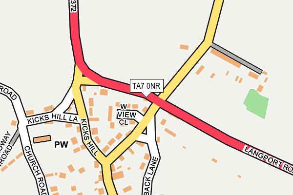 TA7 0NR map - OS OpenMap – Local (Ordnance Survey)