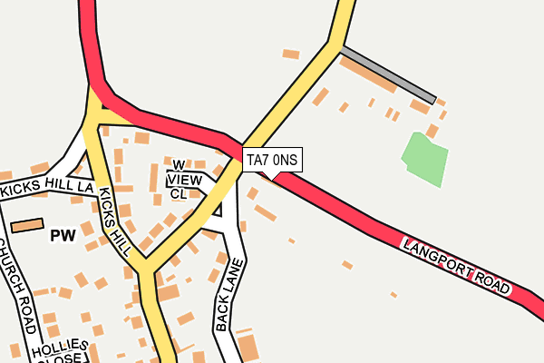 TA7 0NS map - OS OpenMap – Local (Ordnance Survey)