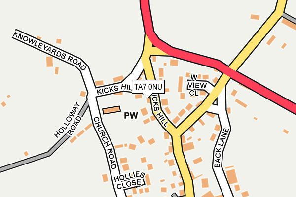 TA7 0NU map - OS OpenMap – Local (Ordnance Survey)