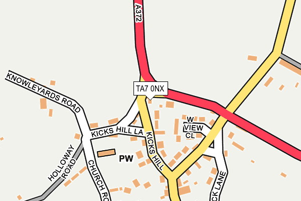 TA7 0NX map - OS OpenMap – Local (Ordnance Survey)