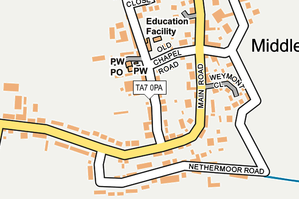 TA7 0PA map - OS OpenMap – Local (Ordnance Survey)