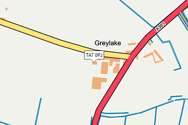 TA7 0PJ map - OS OpenMap – Local (Ordnance Survey)