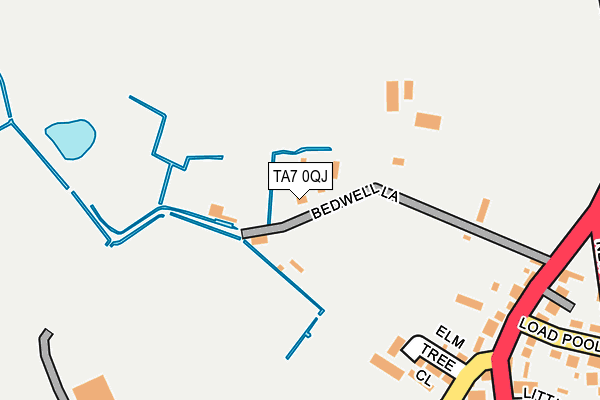TA7 0QJ map - OS OpenMap – Local (Ordnance Survey)