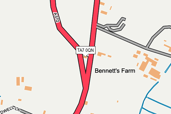 TA7 0QN map - OS OpenMap – Local (Ordnance Survey)