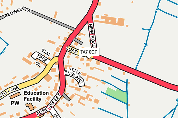 TA7 0QP map - OS OpenMap – Local (Ordnance Survey)