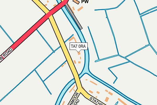 TA7 0RA map - OS OpenMap – Local (Ordnance Survey)