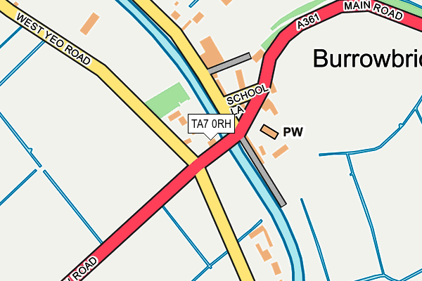 TA7 0RH map - OS OpenMap – Local (Ordnance Survey)