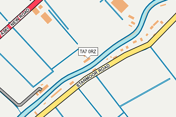 TA7 0RZ map - OS OpenMap – Local (Ordnance Survey)