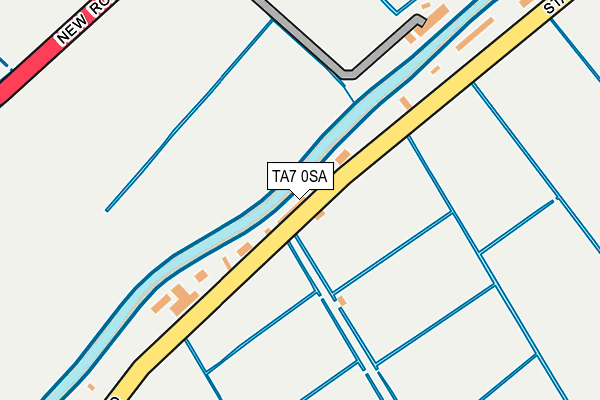 TA7 0SA map - OS OpenMap – Local (Ordnance Survey)
