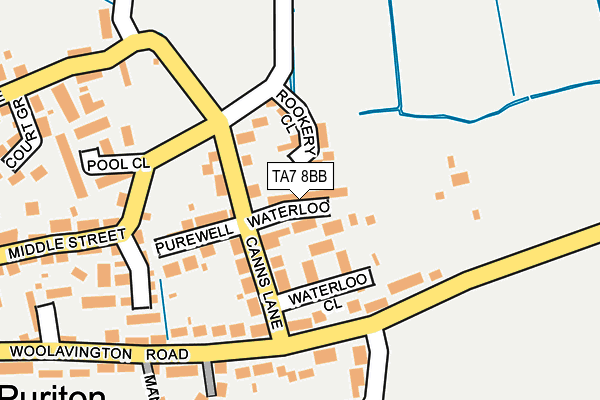 TA7 8BB map - OS OpenMap – Local (Ordnance Survey)