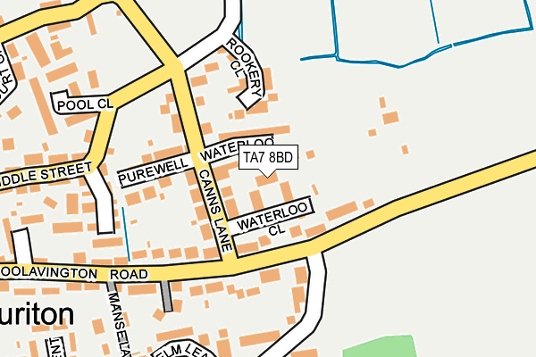 TA7 8BD map - OS OpenMap – Local (Ordnance Survey)