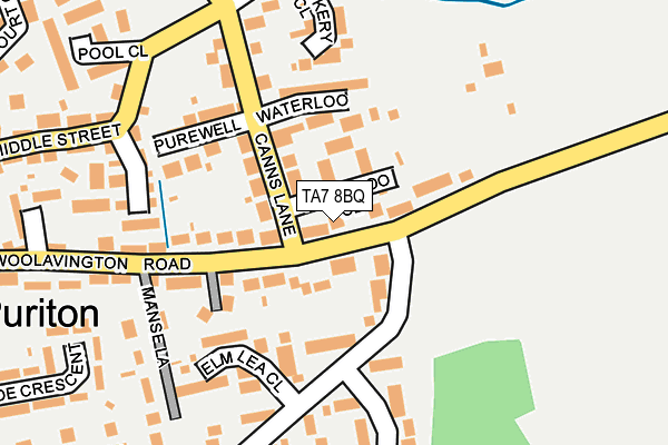 TA7 8BQ map - OS OpenMap – Local (Ordnance Survey)