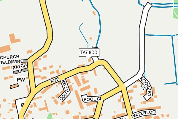 TA7 8DD map - OS OpenMap – Local (Ordnance Survey)