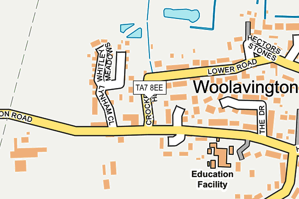 TA7 8EE map - OS OpenMap – Local (Ordnance Survey)