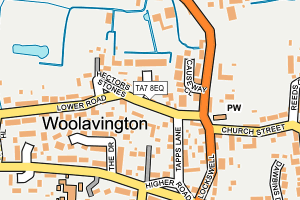 TA7 8EQ map - OS OpenMap – Local (Ordnance Survey)