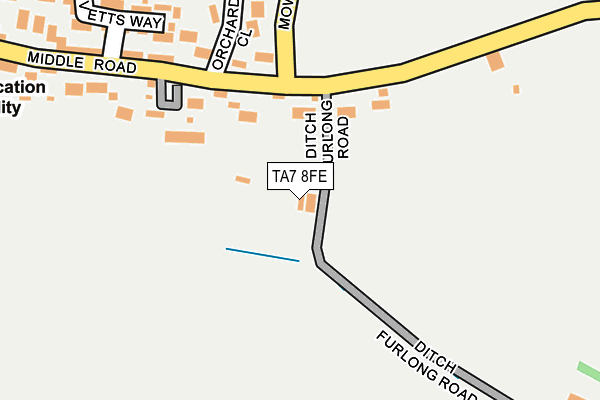 TA7 8FE map - OS OpenMap – Local (Ordnance Survey)