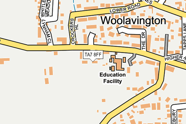 TA7 8FF map - OS OpenMap – Local (Ordnance Survey)