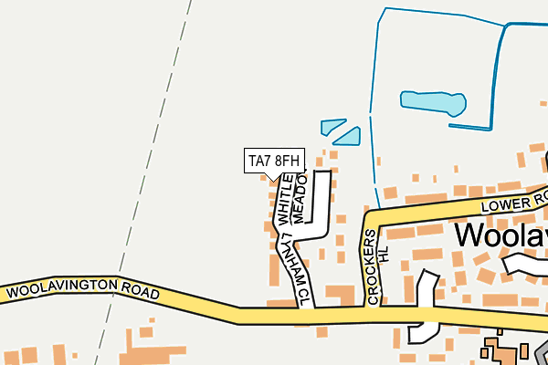 TA7 8FH map - OS OpenMap – Local (Ordnance Survey)