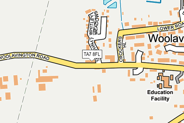 TA7 8FL map - OS OpenMap – Local (Ordnance Survey)