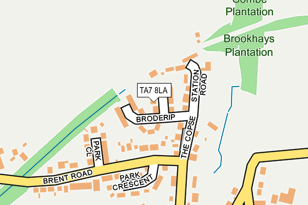 TA7 8LA map - OS OpenMap – Local (Ordnance Survey)