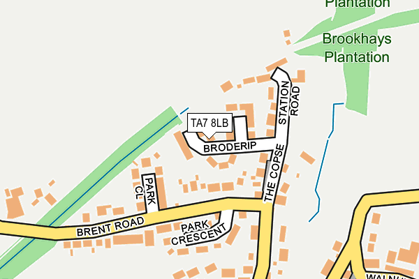 TA7 8LB map - OS OpenMap – Local (Ordnance Survey)