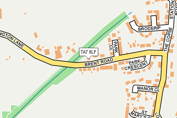 TA7 8LF map - OS OpenMap – Local (Ordnance Survey)