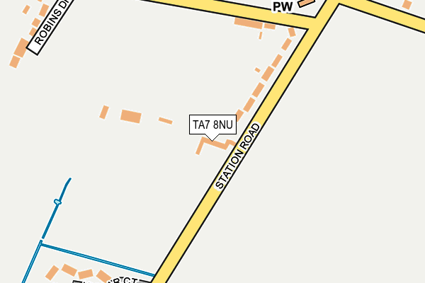 TA7 8NU map - OS OpenMap – Local (Ordnance Survey)