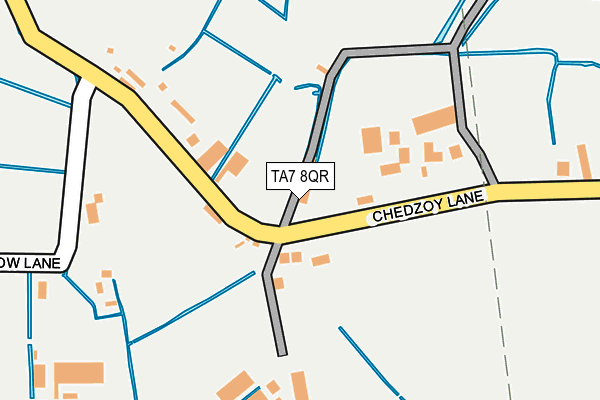 TA7 8QR map - OS OpenMap – Local (Ordnance Survey)