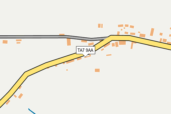 TA7 9AA map - OS OpenMap – Local (Ordnance Survey)