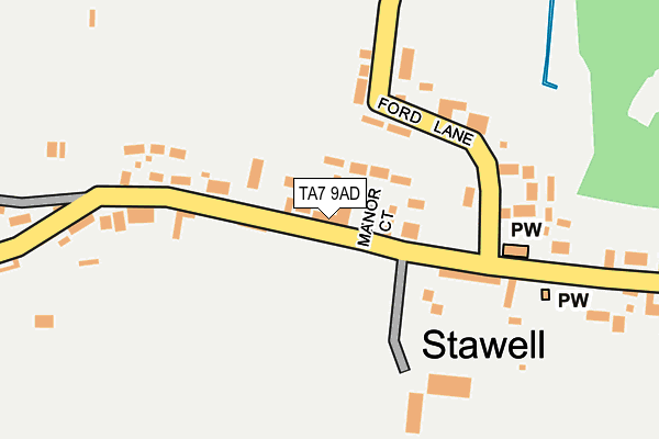 TA7 9AD map - OS OpenMap – Local (Ordnance Survey)